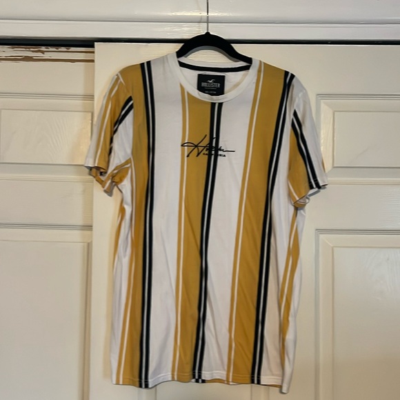 Hollister yellow striped T-shirt - Picture 1 of 1